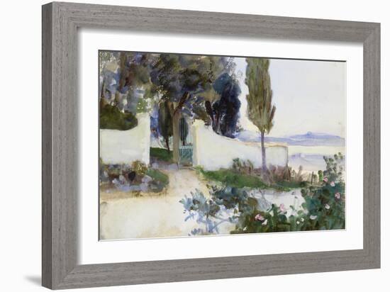 Gates of a Villa in Italy-John Singer Sargent-Framed Giclee Print