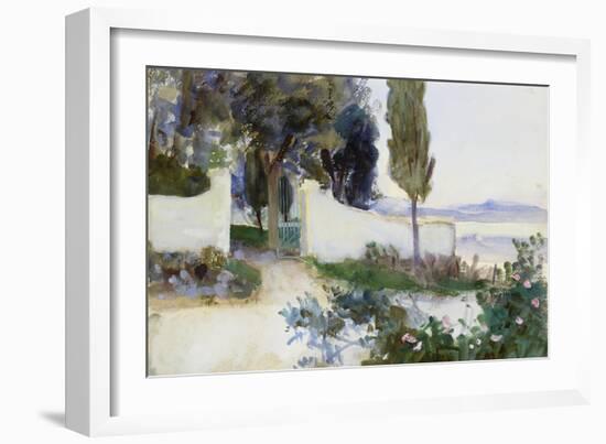 Gates of a Villa in Italy-John Singer Sargent-Framed Giclee Print