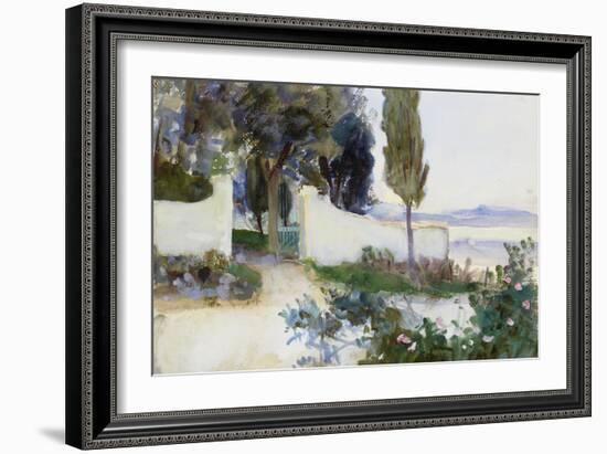 Gates of a Villa in Italy-John Singer Sargent-Framed Giclee Print