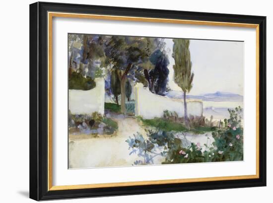 Gates of a Villa in Italy-John Singer Sargent-Framed Giclee Print