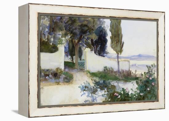 Gates of a Villa in Italy-John Singer Sargent-Framed Premier Image Canvas