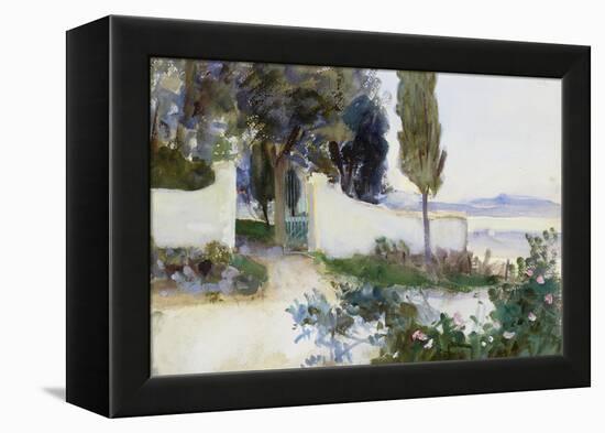 Gates of a Villa in Italy-John Singer Sargent-Framed Premier Image Canvas