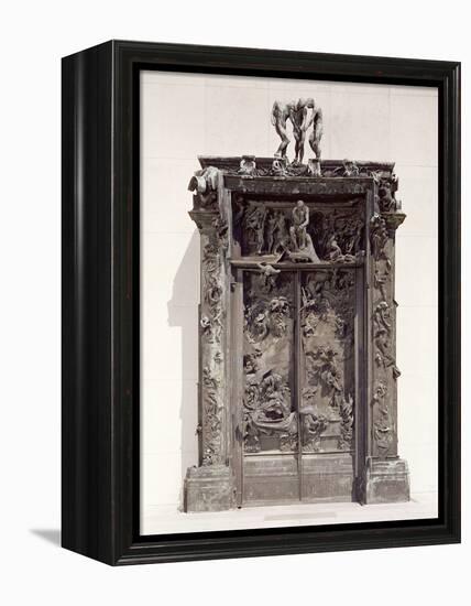 Gates of Hell, C.1890 (Bronze)-Auguste Rodin-Framed Premier Image Canvas