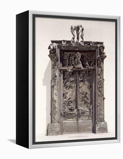 Gates of Hell, C.1890 (Bronze)-Auguste Rodin-Framed Premier Image Canvas