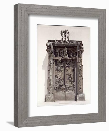 Gates of Hell, C.1890 (Bronze)-Auguste Rodin-Framed Premium Giclee Print