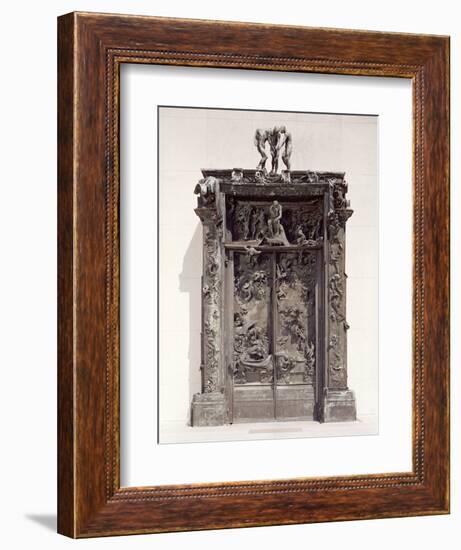 Gates of Hell, C.1890 (Bronze)-Auguste Rodin-Framed Premium Giclee Print