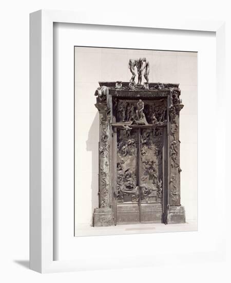Gates of Hell, C.1890 (Bronze)-Auguste Rodin-Framed Premium Giclee Print