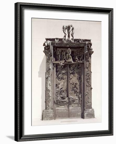 Gates of Hell, C.1890 (Bronze)-Auguste Rodin-Framed Giclee Print