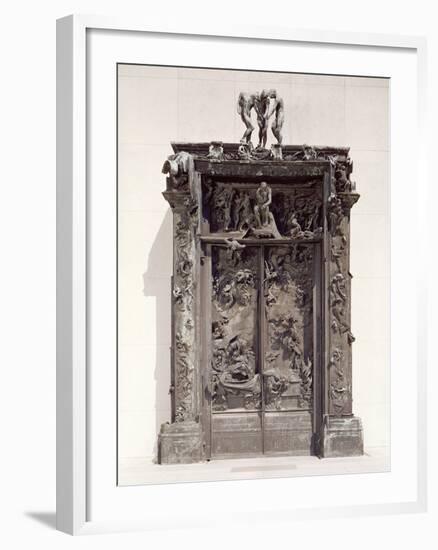 Gates of Hell, C.1890 (Bronze)-Auguste Rodin-Framed Giclee Print