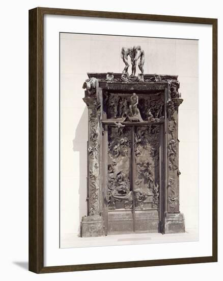 Gates of Hell, C.1890 (Bronze)-Auguste Rodin-Framed Giclee Print