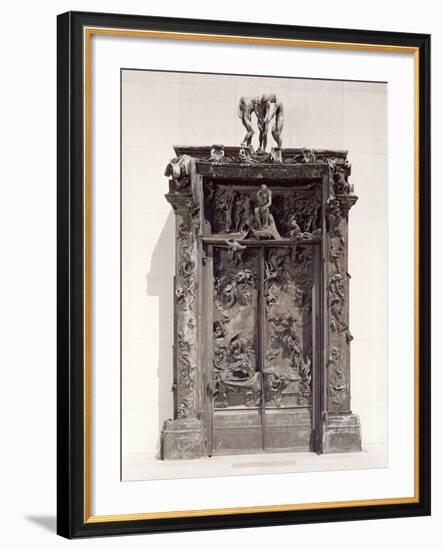 Gates of Hell, C.1890 (Bronze)-Auguste Rodin-Framed Giclee Print