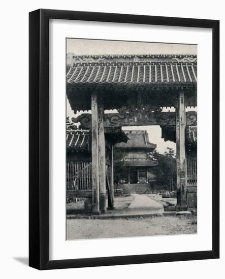 ''Gates of the Tanjo-ji temple, dedicated to Nichiren', c1900, (1921)-Julian Leonard Street-Framed Photographic Print