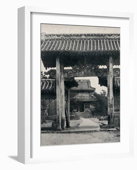 ''Gates of the Tanjo-ji temple, dedicated to Nichiren', c1900, (1921)-Julian Leonard Street-Framed Photographic Print