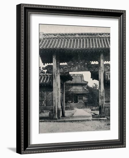 ''Gates of the Tanjo-ji temple, dedicated to Nichiren', c1900, (1921)-Julian Leonard Street-Framed Photographic Print