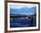 Gateshead Millennium Bridge, the Sage and Tyne Bridge at Dusk, Spanning the River Tyne Between Newc-Mark Sunderland-Framed Photographic Print