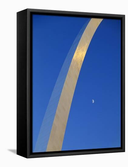 Gateway Arch at Dusk, Jefferson National Expansion Memorial, St. Louis, Missouri, USA-Scott T^ Smith-Framed Premier Image Canvas