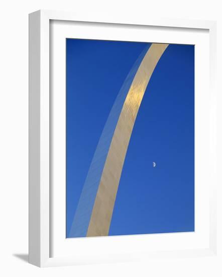 Gateway Arch at Dusk, Jefferson National Expansion Memorial, St. Louis, Missouri, USA-Scott T^ Smith-Framed Photographic Print