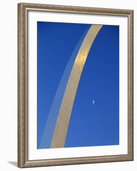 Gateway Arch at Dusk, Jefferson National Expansion Memorial, St. Louis, Missouri, USA-Scott T^ Smith-Framed Photographic Print