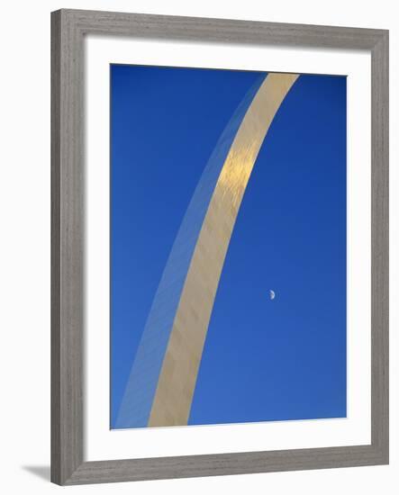 Gateway Arch at Dusk, Jefferson National Expansion Memorial, St. Louis, Missouri, USA-Scott T^ Smith-Framed Photographic Print