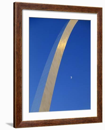 Gateway Arch at Dusk, Jefferson National Expansion Memorial, St. Louis, Missouri, USA-Scott T^ Smith-Framed Photographic Print