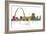 Gateway Arch St Loius Missouri Skyline MCLR 1-Marlene Watson-Framed Giclee Print