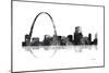 Gateway Arch St Louis Missouri Skyline BG 1-Marlene Watson-Mounted Giclee Print