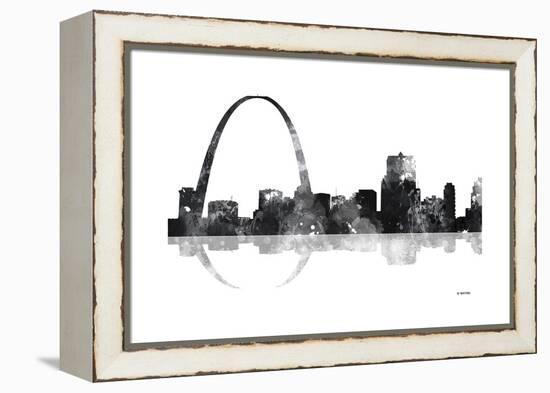 Gateway Arch St Louis Missouri Skyline BG 1-Marlene Watson-Framed Premier Image Canvas