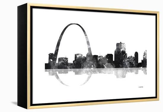 Gateway Arch St Louis Missouri Skyline BG 1-Marlene Watson-Framed Premier Image Canvas