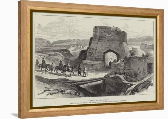 Gateway at Bala Murghab-William 'Crimea' Simpson-Framed Premier Image Canvas