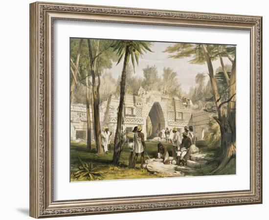 Gateway at Labnah-Frederick Catherwood-Framed Giclee Print