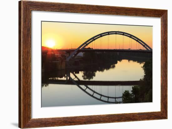 Gateway Bridge over the Cumberland River-Richard Cummins-Framed Photographic Print