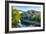 Gateway Crossing Pedestrian Bridge Spans the Meduxnekeag River in Houlton, Maine. Hdr-Jerry and Marcy Monkman-Framed Photographic Print