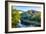 Gateway Crossing Pedestrian Bridge Spans the Meduxnekeag River in Houlton, Maine. Hdr-Jerry and Marcy Monkman-Framed Photographic Print