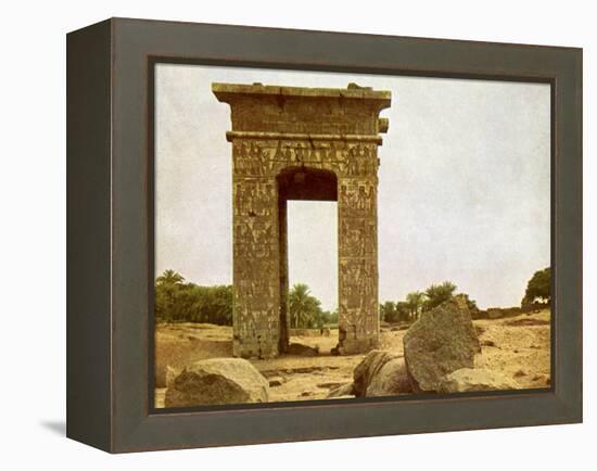 Gateway of Ptolemy II at Karnak-English Photographer-Framed Premier Image Canvas
