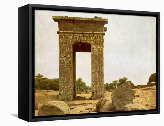 Gateway of Ptolemy II at Karnak-English Photographer-Framed Premier Image Canvas