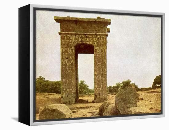 Gateway of Ptolemy II at Karnak-English Photographer-Framed Premier Image Canvas