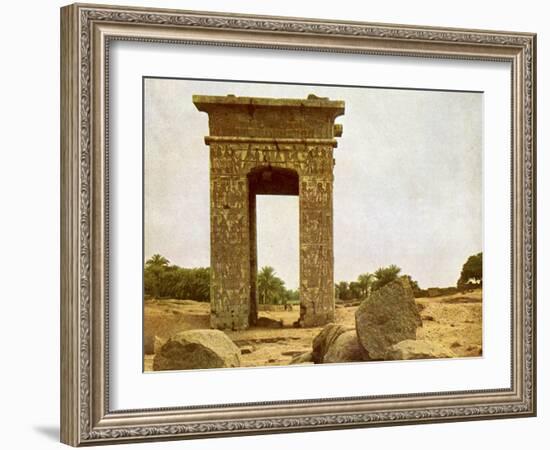 Gateway of Ptolemy II at Karnak-English Photographer-Framed Giclee Print