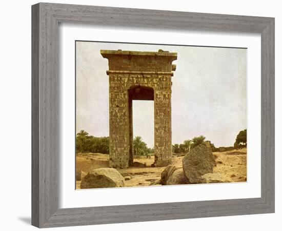 Gateway of Ptolemy II at Karnak-English Photographer-Framed Giclee Print