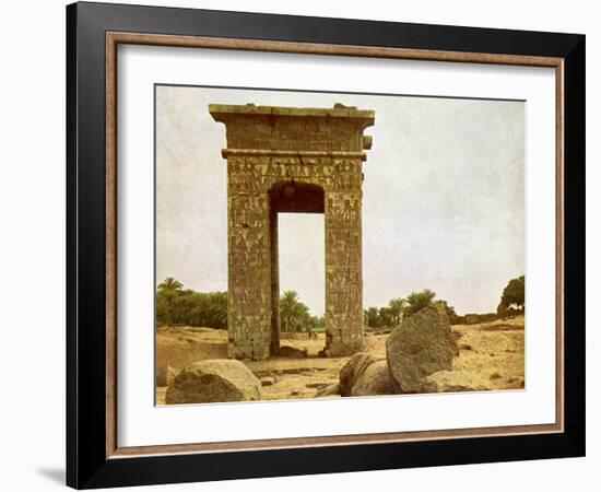 Gateway of Ptolemy II at Karnak-English Photographer-Framed Giclee Print