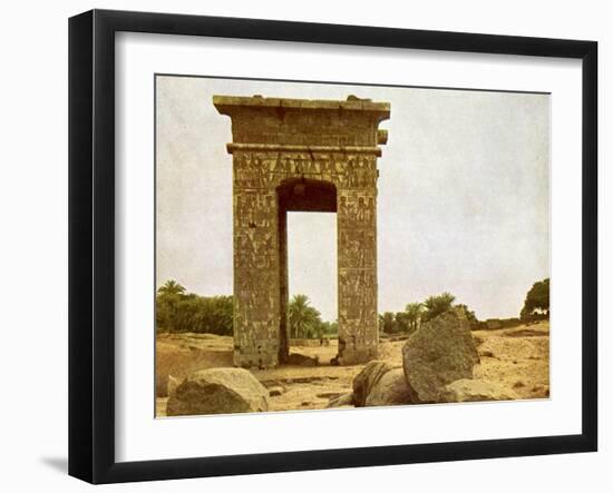 Gateway of Ptolemy II at Karnak-English Photographer-Framed Giclee Print