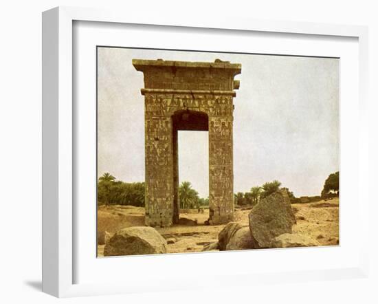 Gateway of Ptolemy II at Karnak-English Photographer-Framed Giclee Print