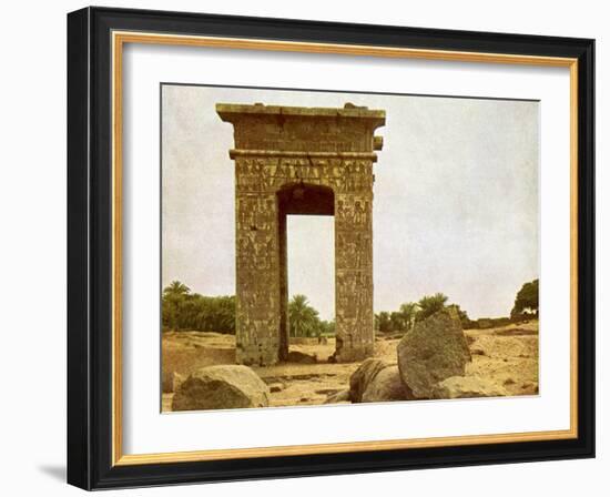 Gateway of Ptolemy II at Karnak-English Photographer-Framed Giclee Print