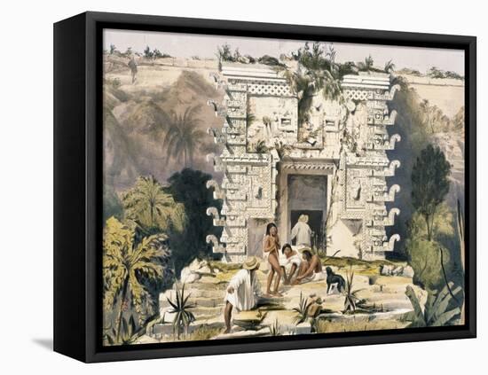 Gateway of the Great Teocallis, from 'Views of Ancient Monuments in Central America, Chiapas and…-Frederick Catherwood-Framed Premier Image Canvas