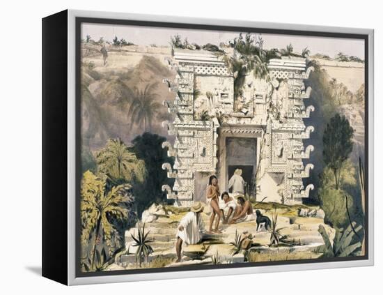 Gateway of the Great Teocallis, from 'Views of Ancient Monuments in Central America, Chiapas and…-Frederick Catherwood-Framed Premier Image Canvas