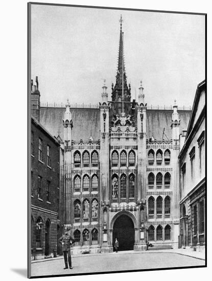 Gateway of the Guildhall, London, 1926-1927-McLeish-Mounted Giclee Print