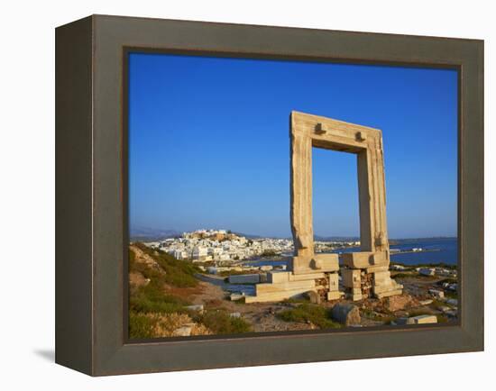 Gateway, Temple of Apollo, Archaeological Site, Naxos, Cyclades, Greek Islands, Greece, Europe-Tuul-Framed Premier Image Canvas