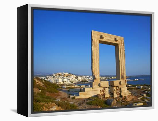 Gateway, Temple of Apollo, Archaeological Site, Naxos, Cyclades, Greek Islands, Greece, Europe-Tuul-Framed Premier Image Canvas