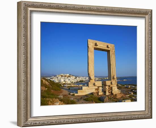 Gateway, Temple of Apollo, Archaeological Site, Naxos, Cyclades, Greek Islands, Greece, Europe-Tuul-Framed Photographic Print