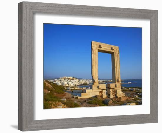 Gateway, Temple of Apollo, Archaeological Site, Naxos, Cyclades, Greek Islands, Greece, Europe-Tuul-Framed Photographic Print