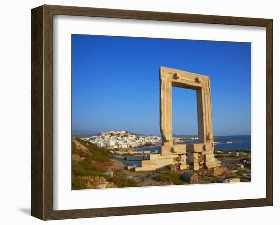 Gateway, Temple of Apollo, Archaeological Site, Naxos, Cyclades, Greek Islands, Greece, Europe-Tuul-Framed Photographic Print